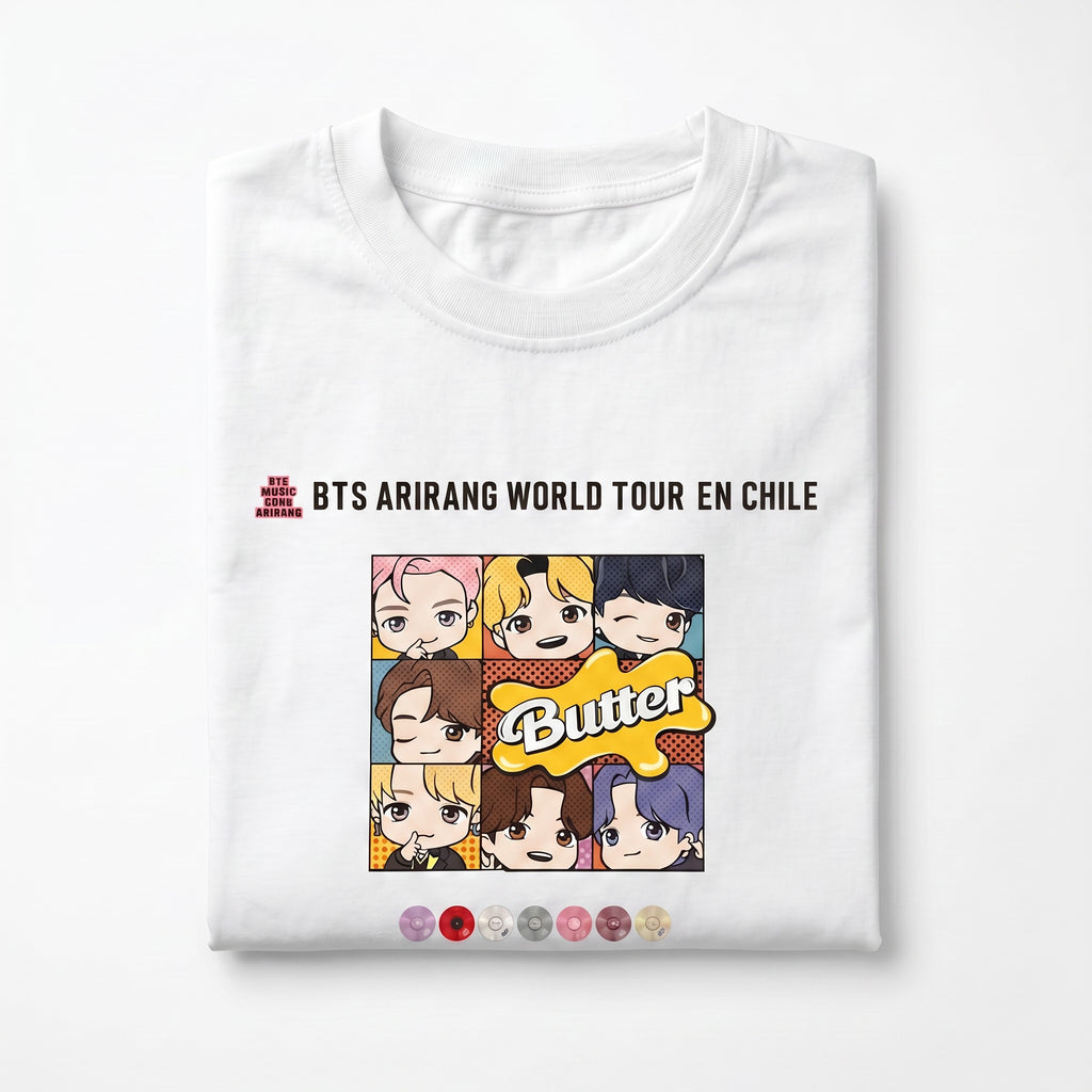 POLERA BTS ARIRANG BUTTER BLANCO