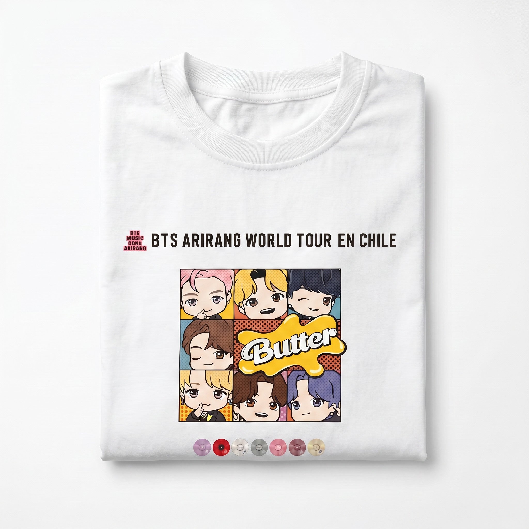POLERA BTS ARIRANG BUTTER BLANCO