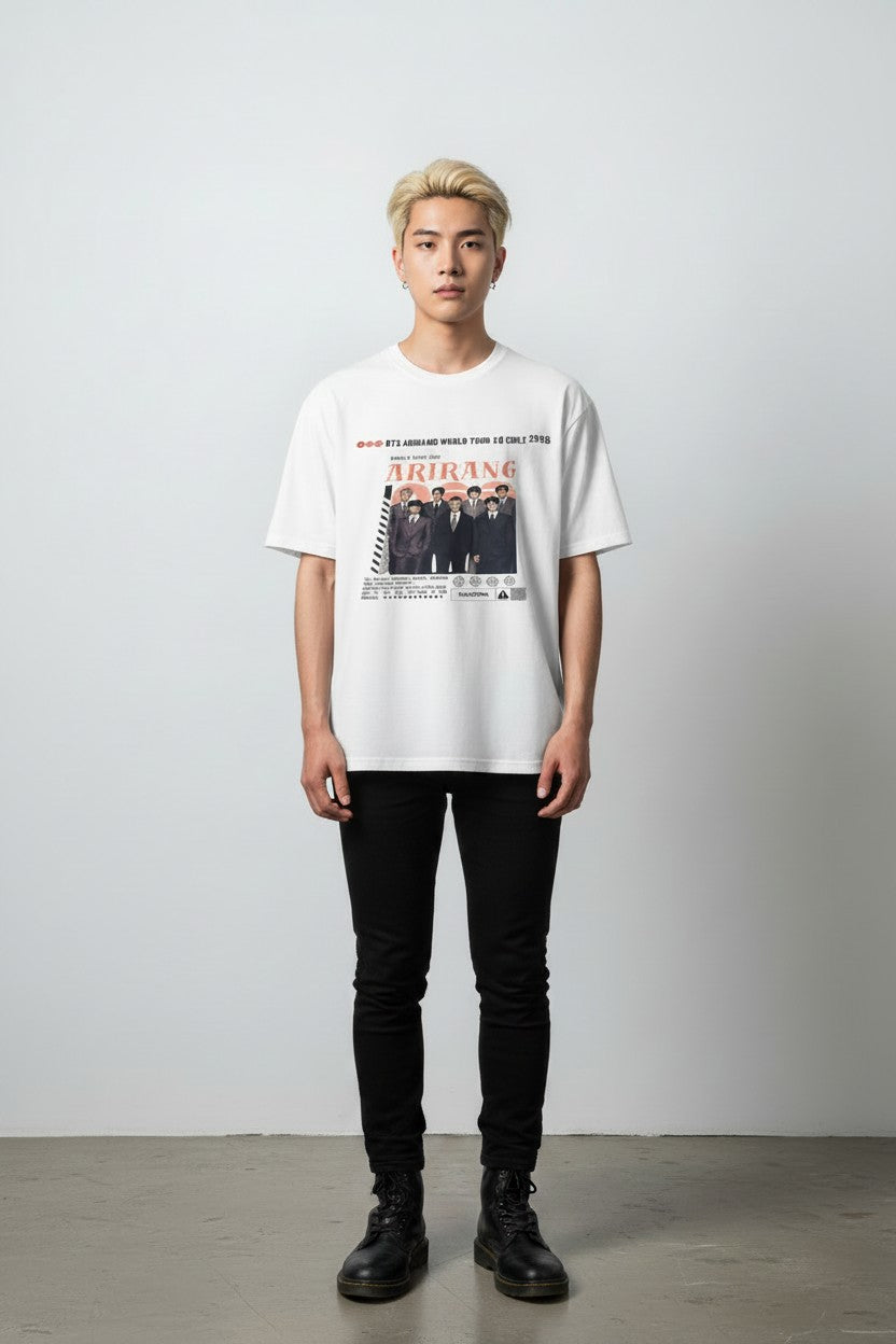 POLERA BTS ARIRANG EXCLUSIVO BLANCO