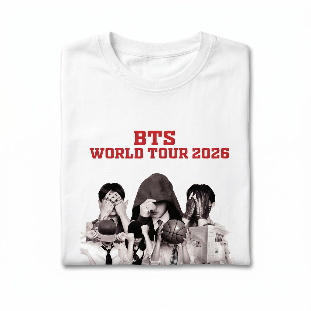 POLERA BTS PERSONALIZADO 2 BLANCO