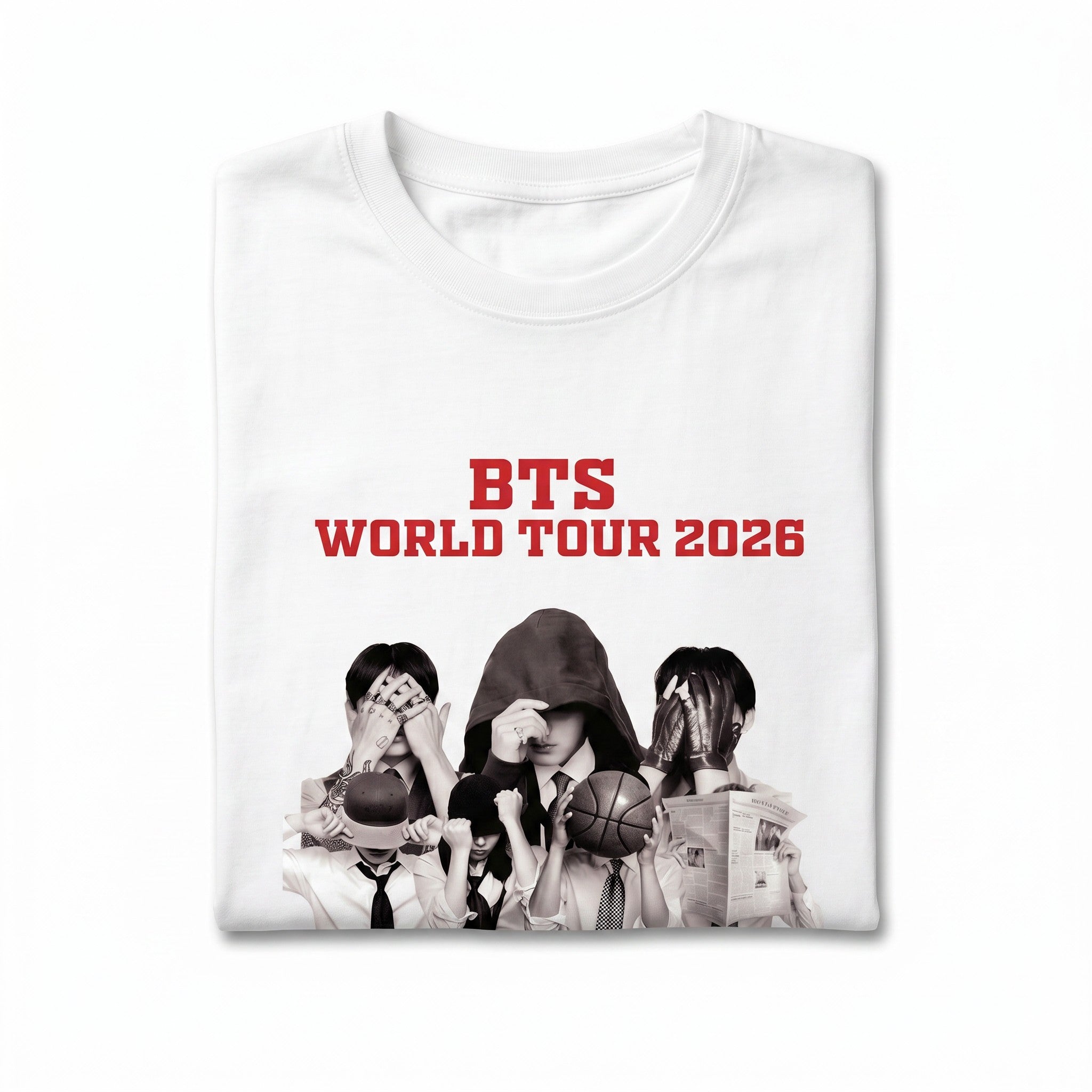 POLERA BTS PERSONALIZADO 2 BLANCO