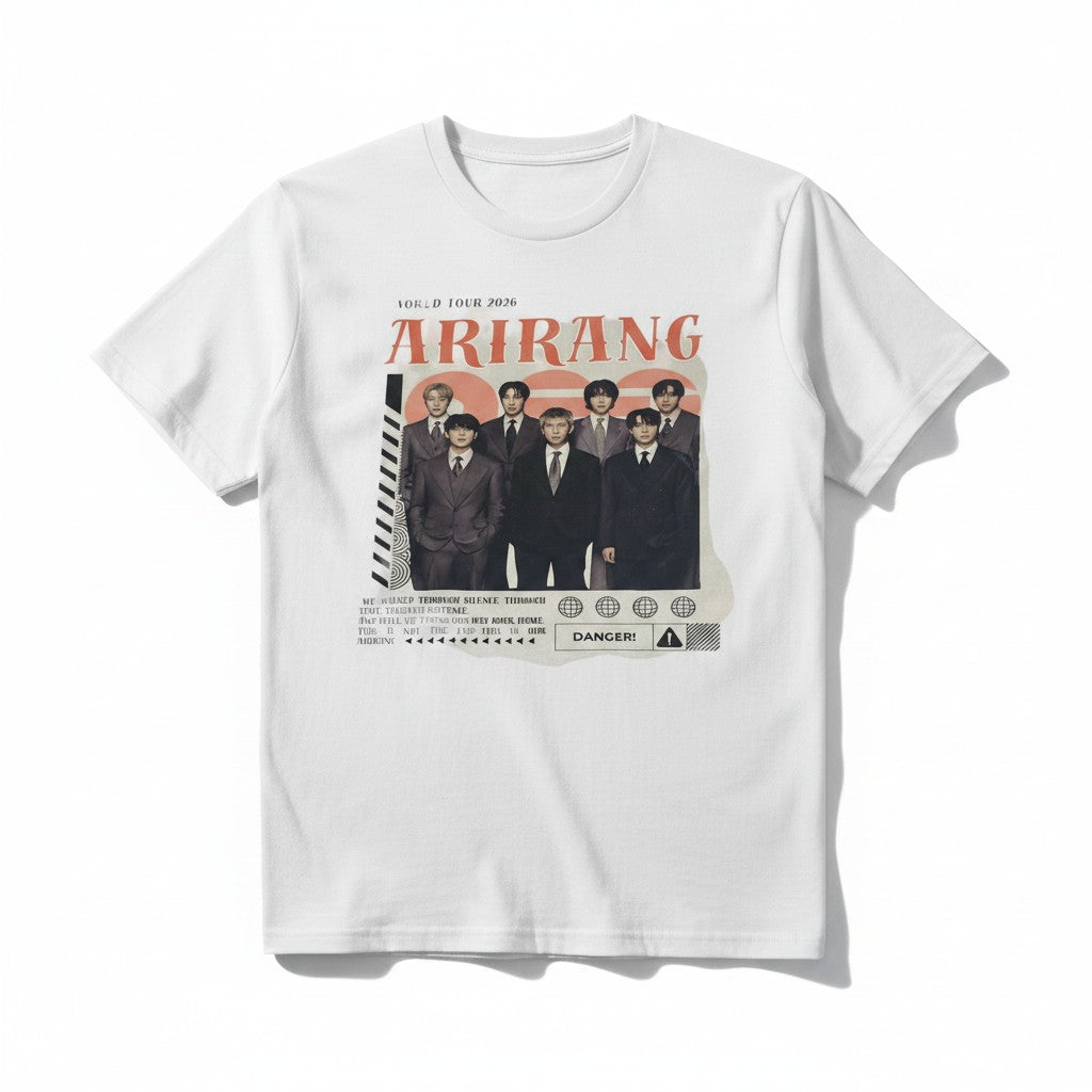 POLERA BTS ARIRANG EXCLUSIVO 2 BLANCO