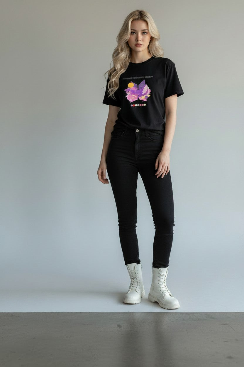 POLERA BTS WHALE 2 NEGRO