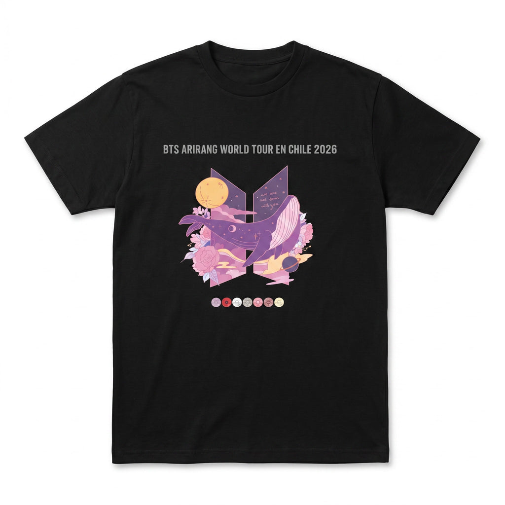 POLERA BTS WHALE 2 NEGRO