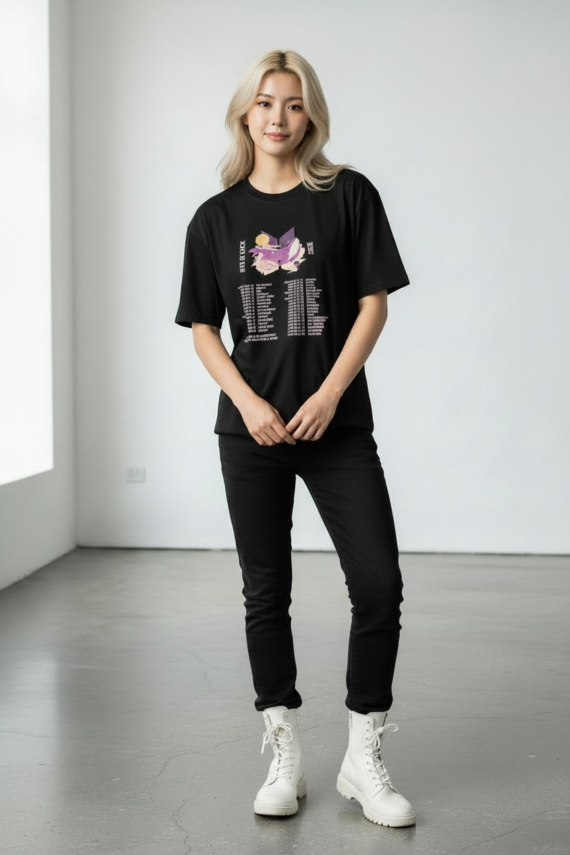 POLERA BTS CONCIERTOS 2 NEGRO