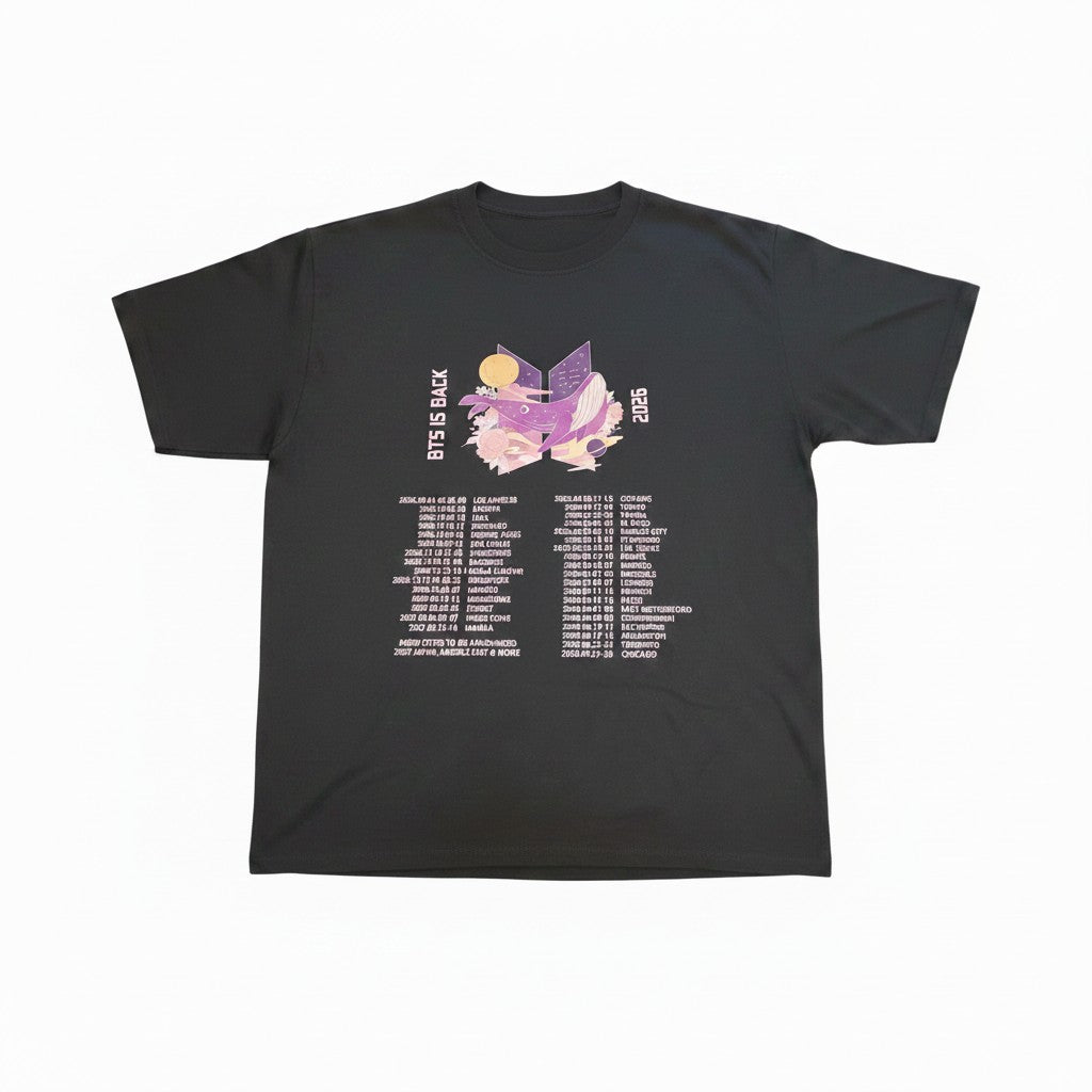 POLERA BTS CONCIERTOS 2 NEGRO
