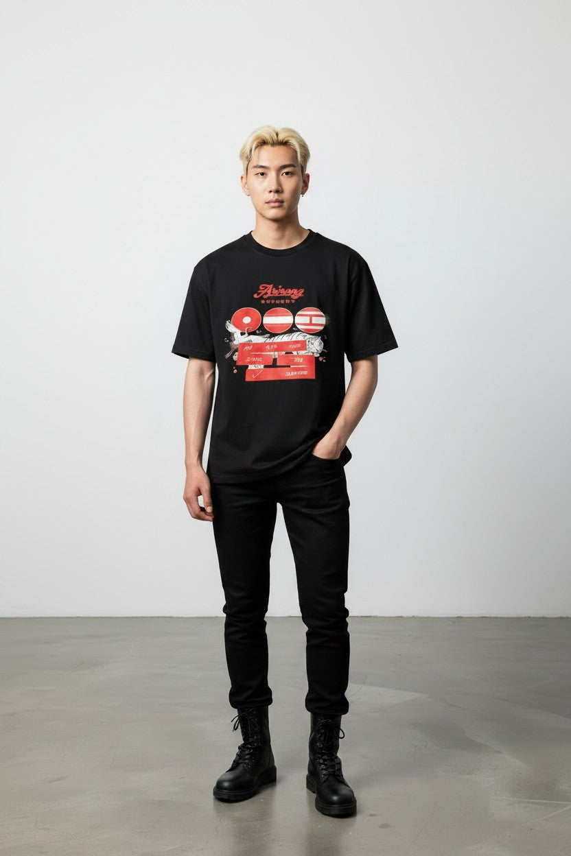 POLERA BTS IDOL NEGRO