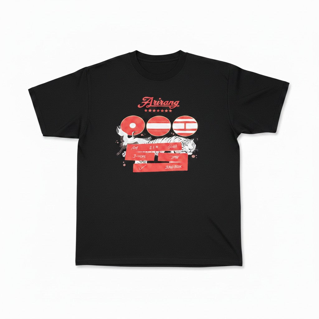 POLERA BTS IDOL NEGRO