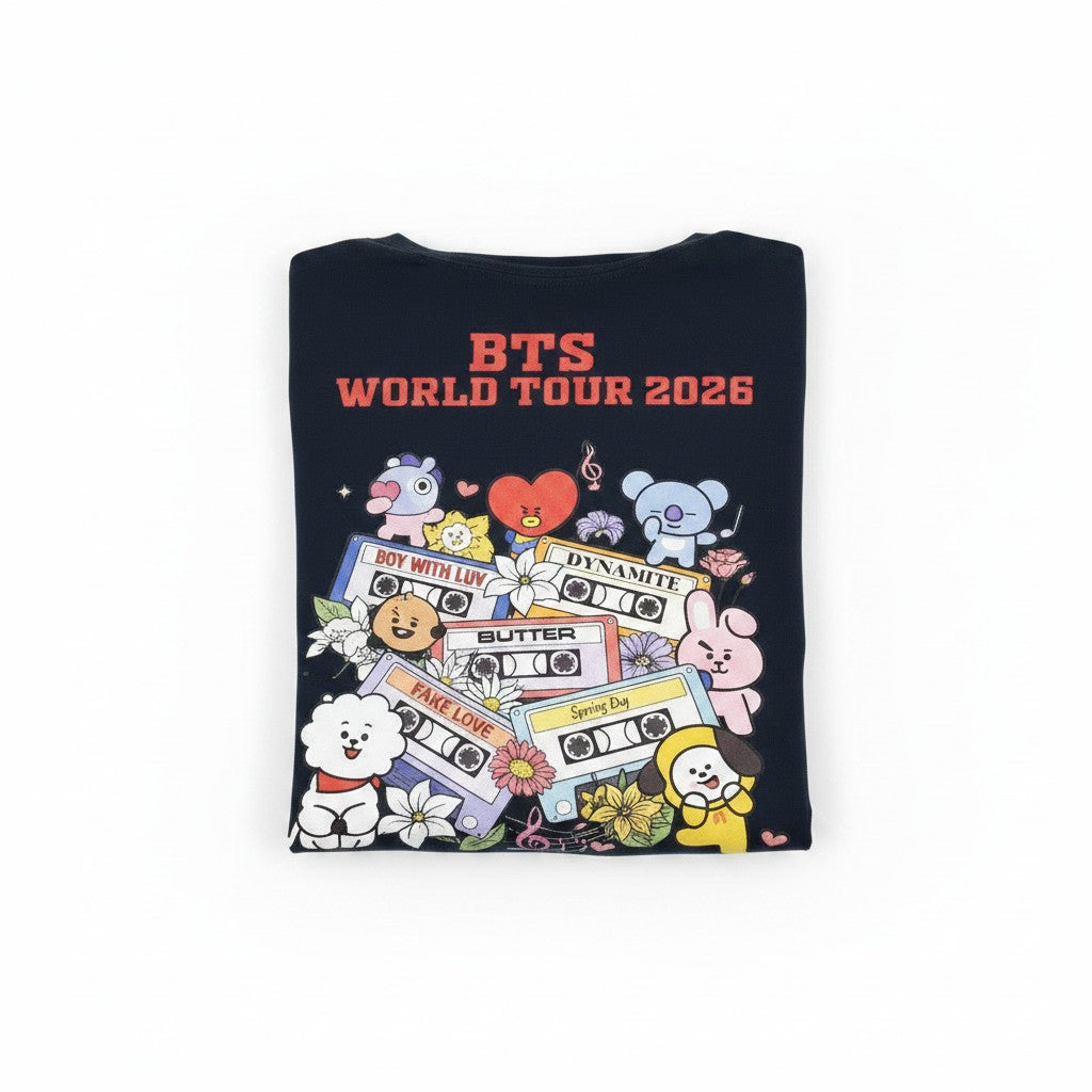 POLERAS BTS MUSIC AZUL