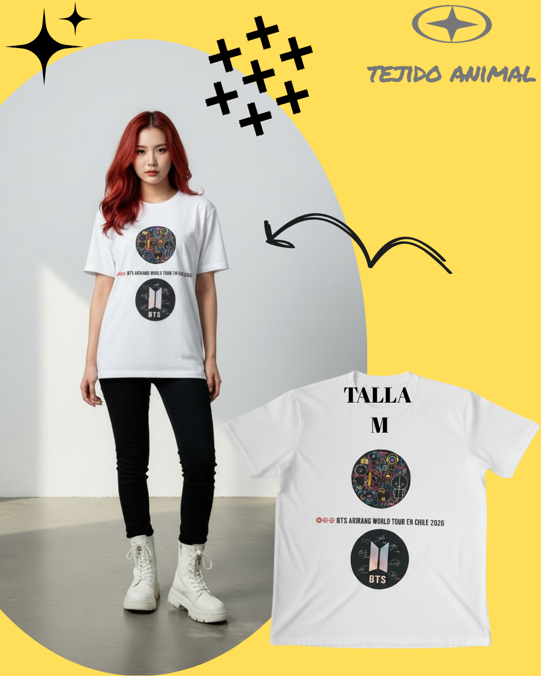 POLERA BTS STONO BLANCO