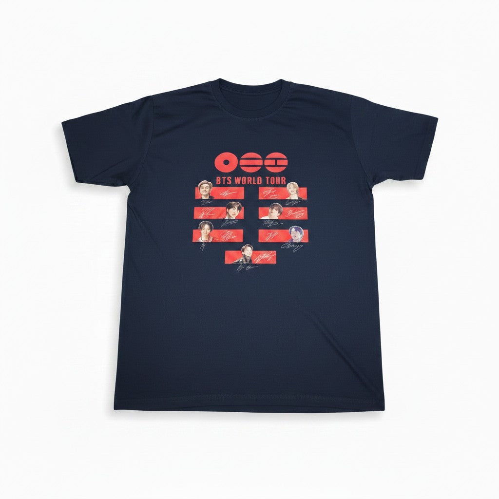 POLERAS BTS PERSONALIZADO 3 AZUL