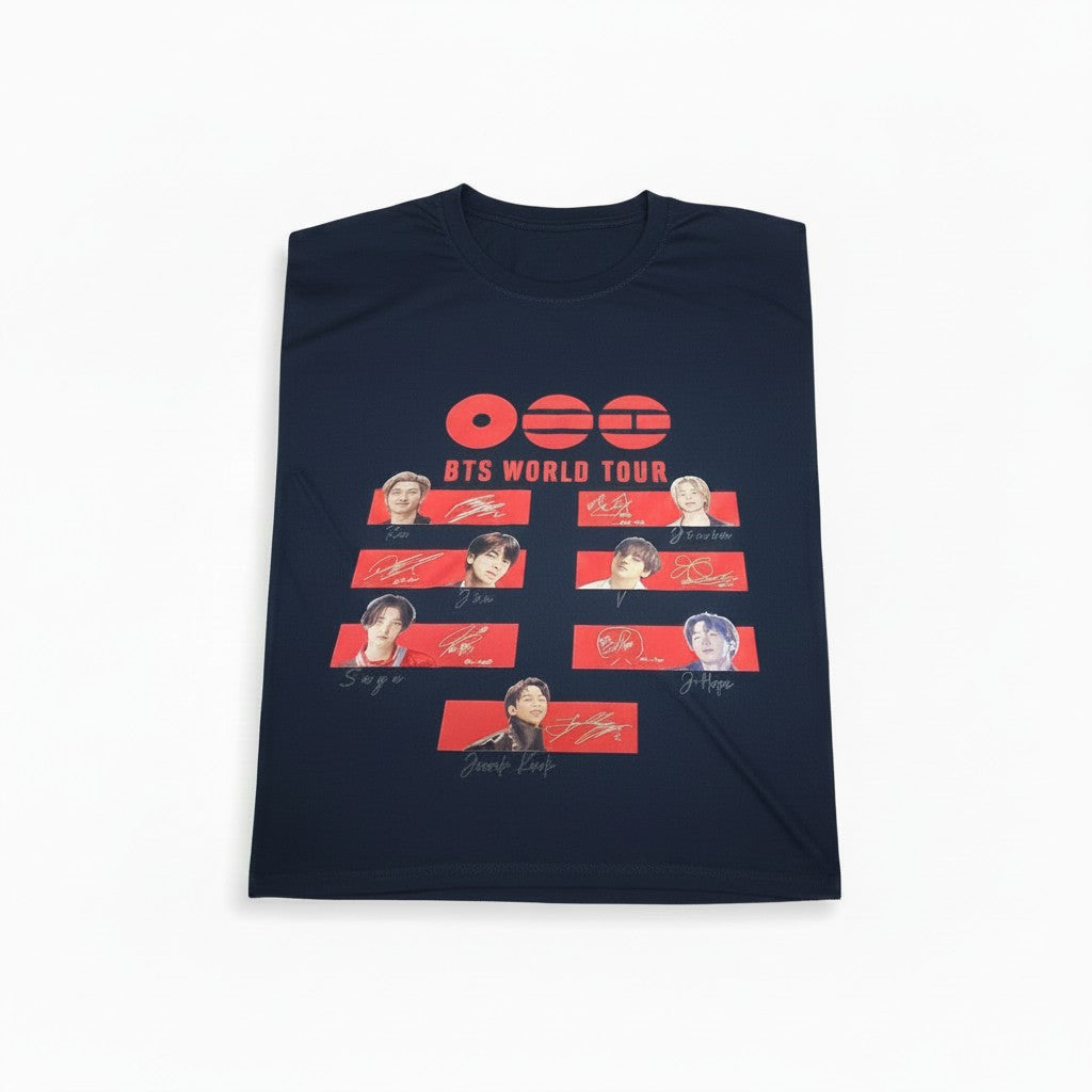 POLERAS BTS PERSONALIZADO 3 AZUL