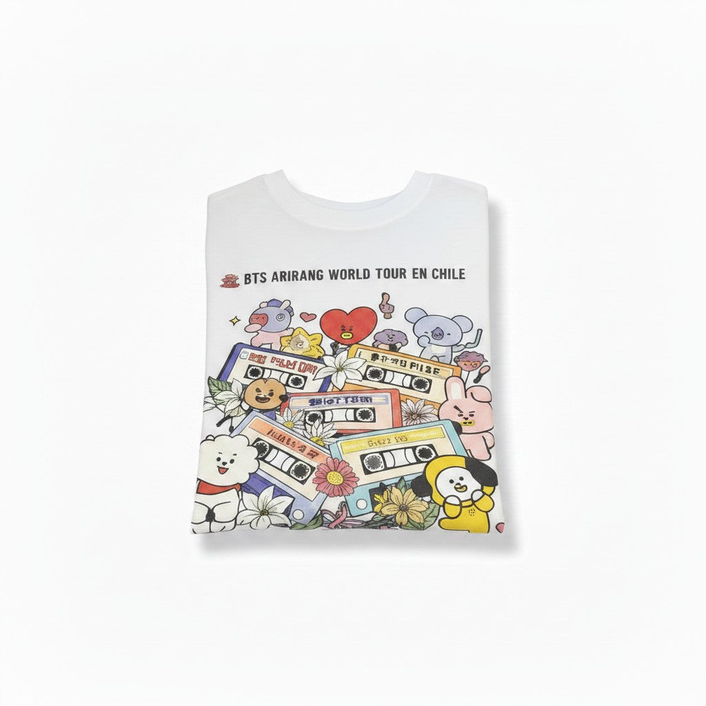 POLERA BTS MUSIC 2 BLANCO
