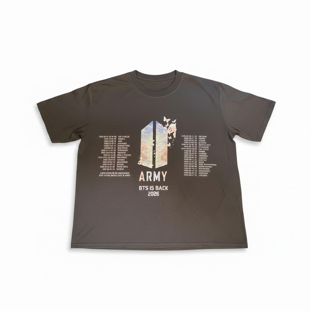 POLERA BTS IS BACK CAFE