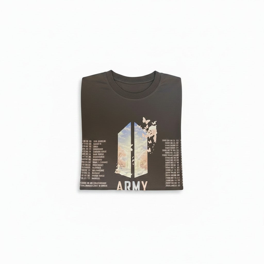 POLERA BTS IS BACK CAFE
