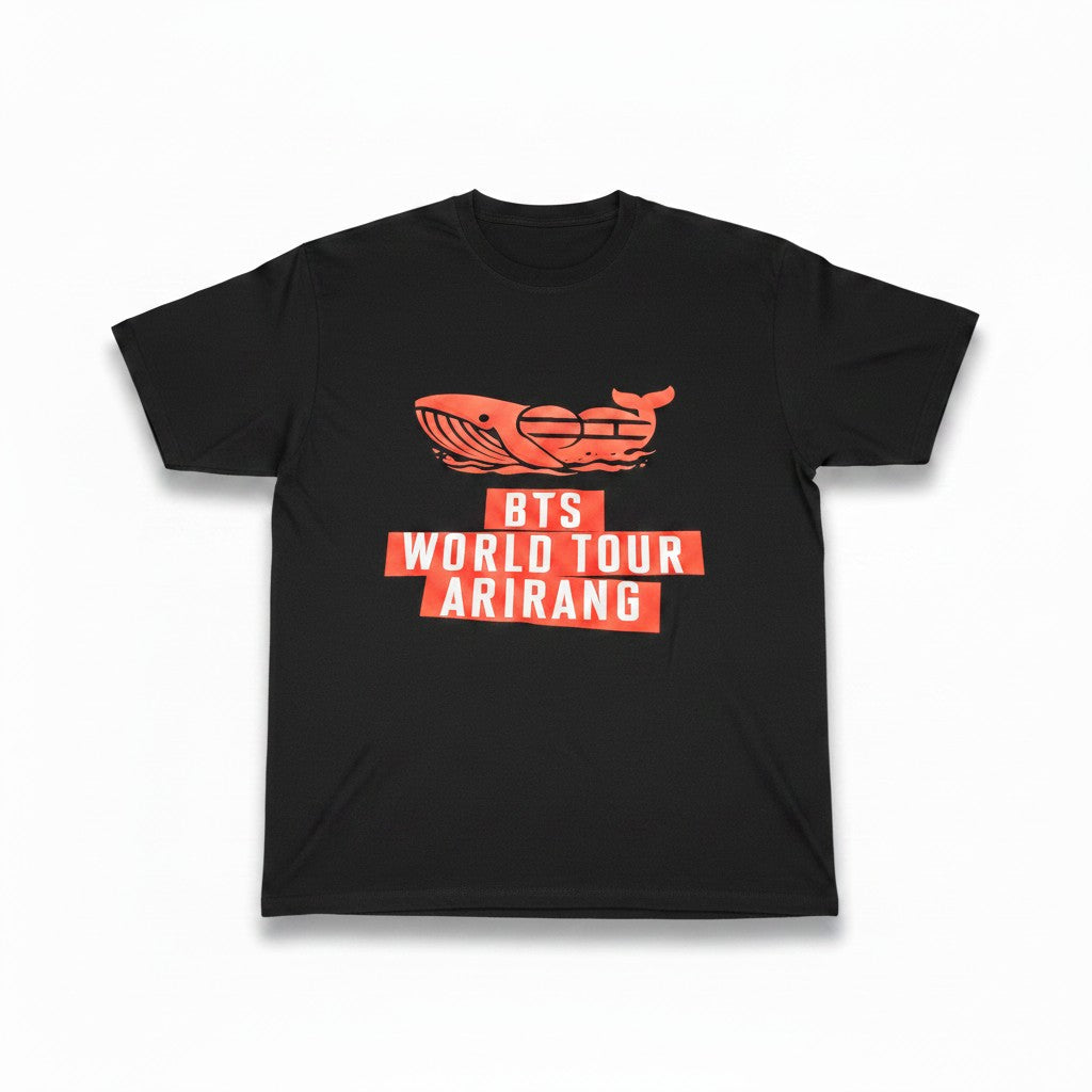 POLERA BTS WHALE ARIRANG NEGRO