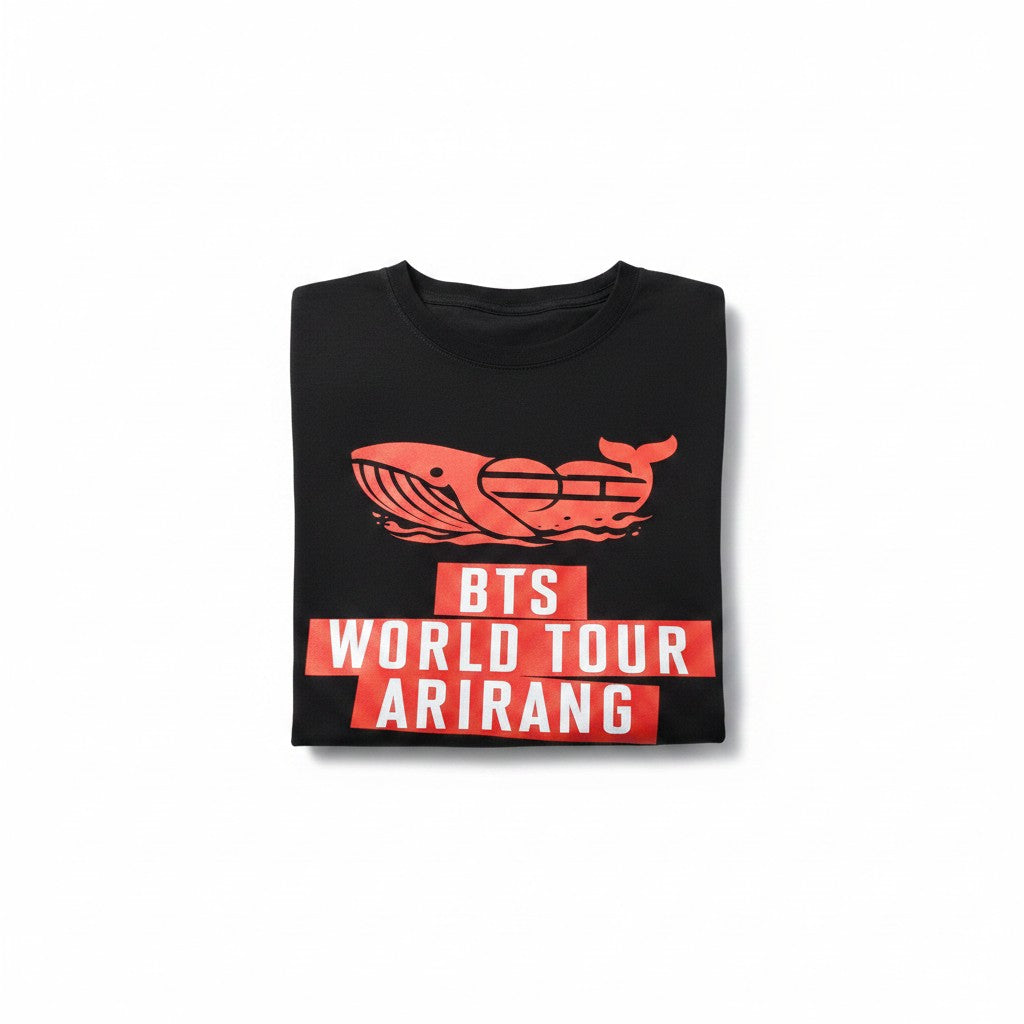 POLERA BTS WHALE ARIRANG NEGRO