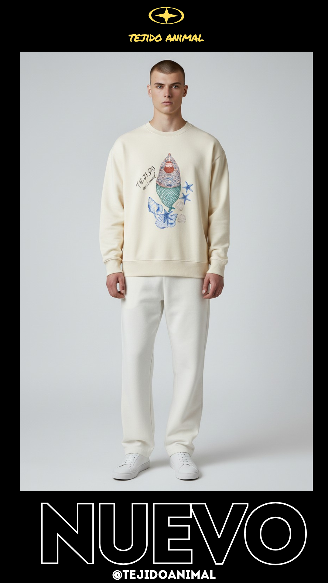 POLERON CREWNECK SIRENO BEIGE