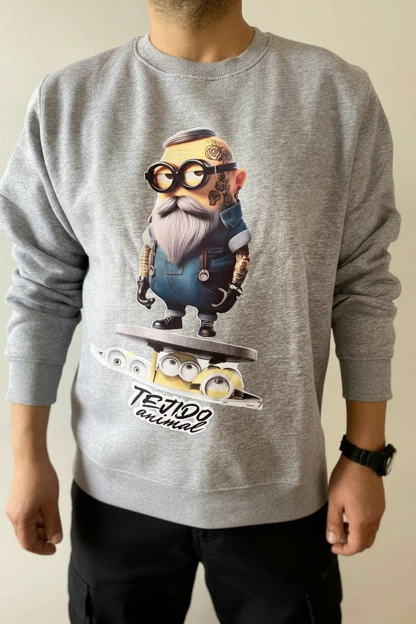 POLERON CREWNECK HIPSTER GRIS
