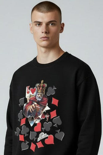 POLERON CREWNECK KING RED NEGRO