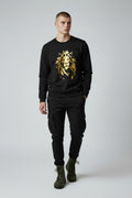 POLERON CREWNECK LYON GOLD NEGRO