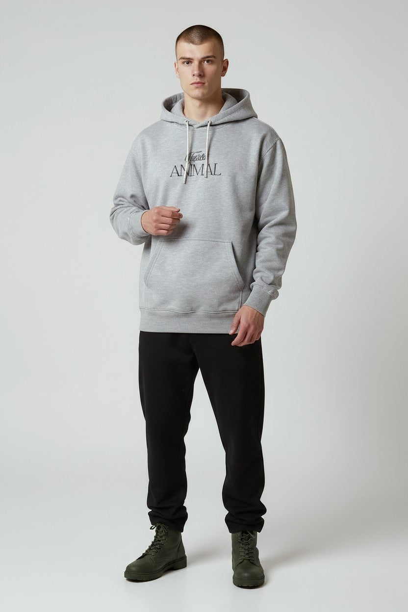 POLERON HOODIE PANTERA LT GRIS