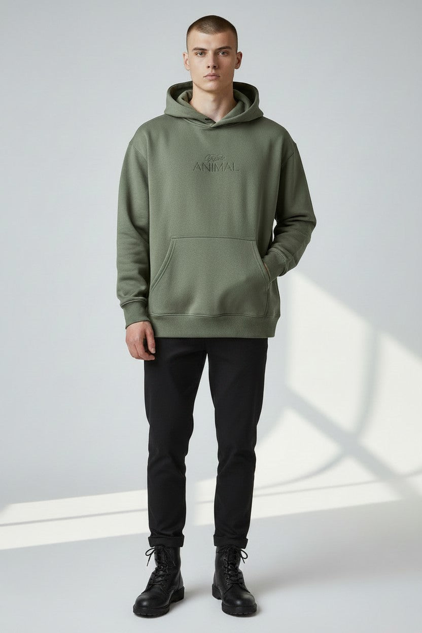 POLERON HOODIE JAGUAR VERDE