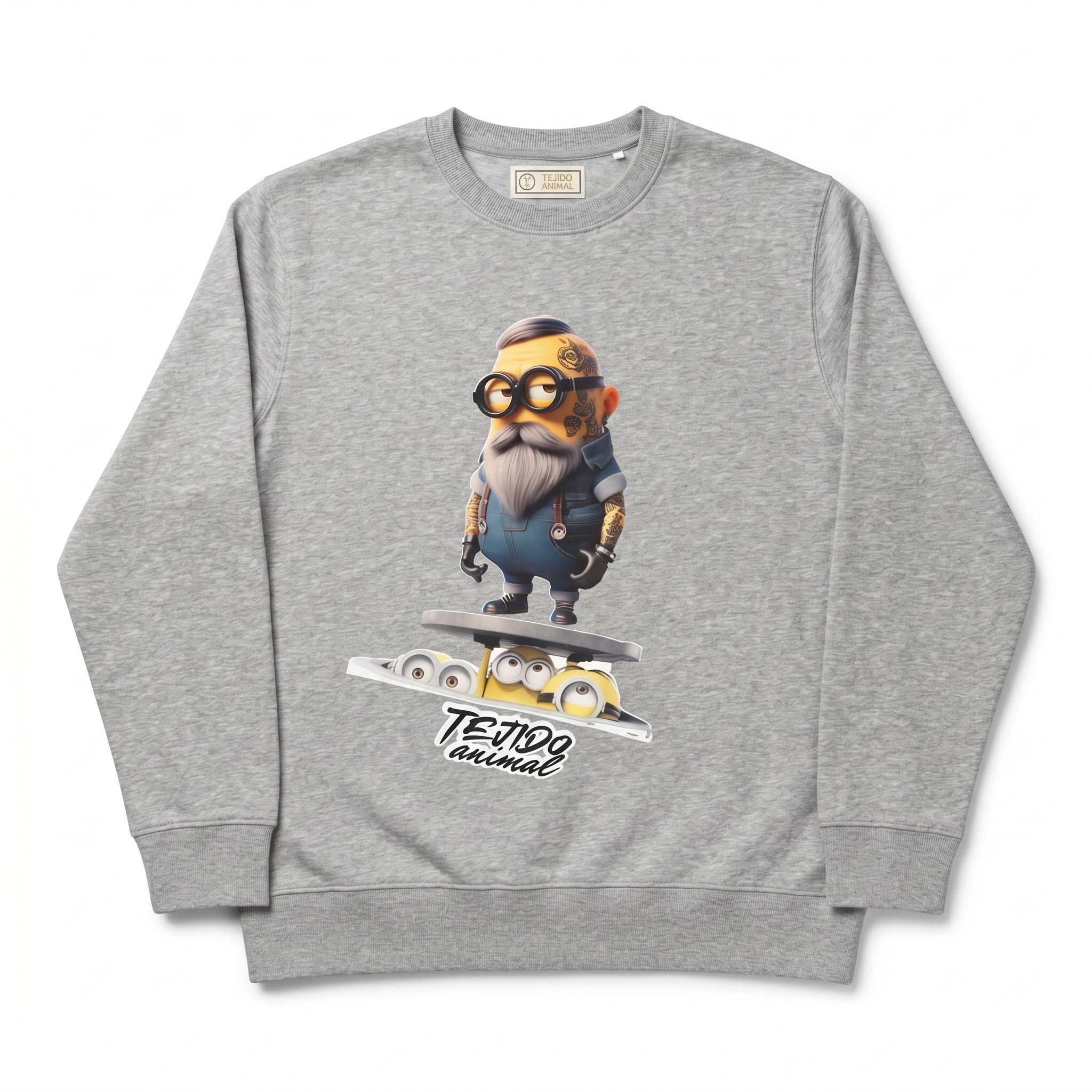 POLERON CREWNECK HIPSTER GRIS