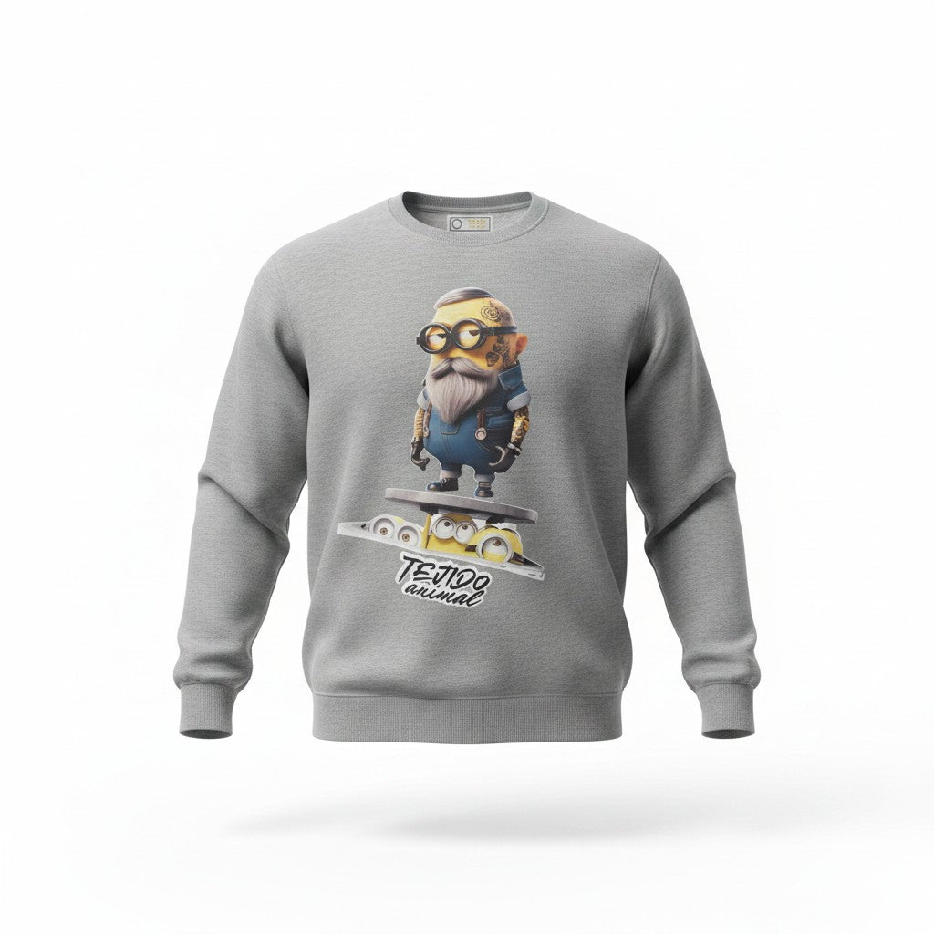 POLERON CREWNECK HIPSTER GRIS