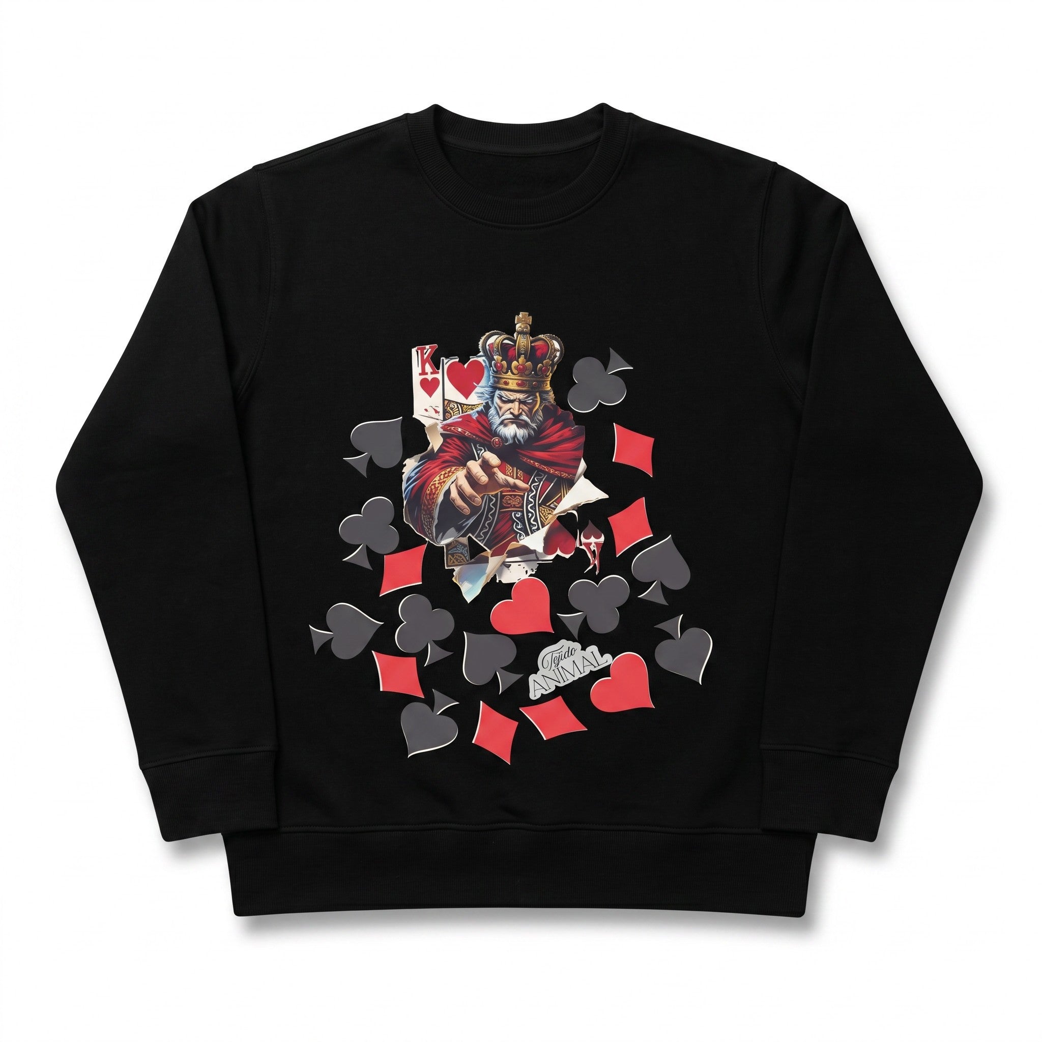 POLERON CREWNECK KING RED NEGRO