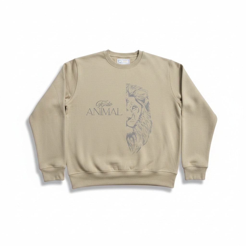 POLERON CREWNECK LION MD BEIGE