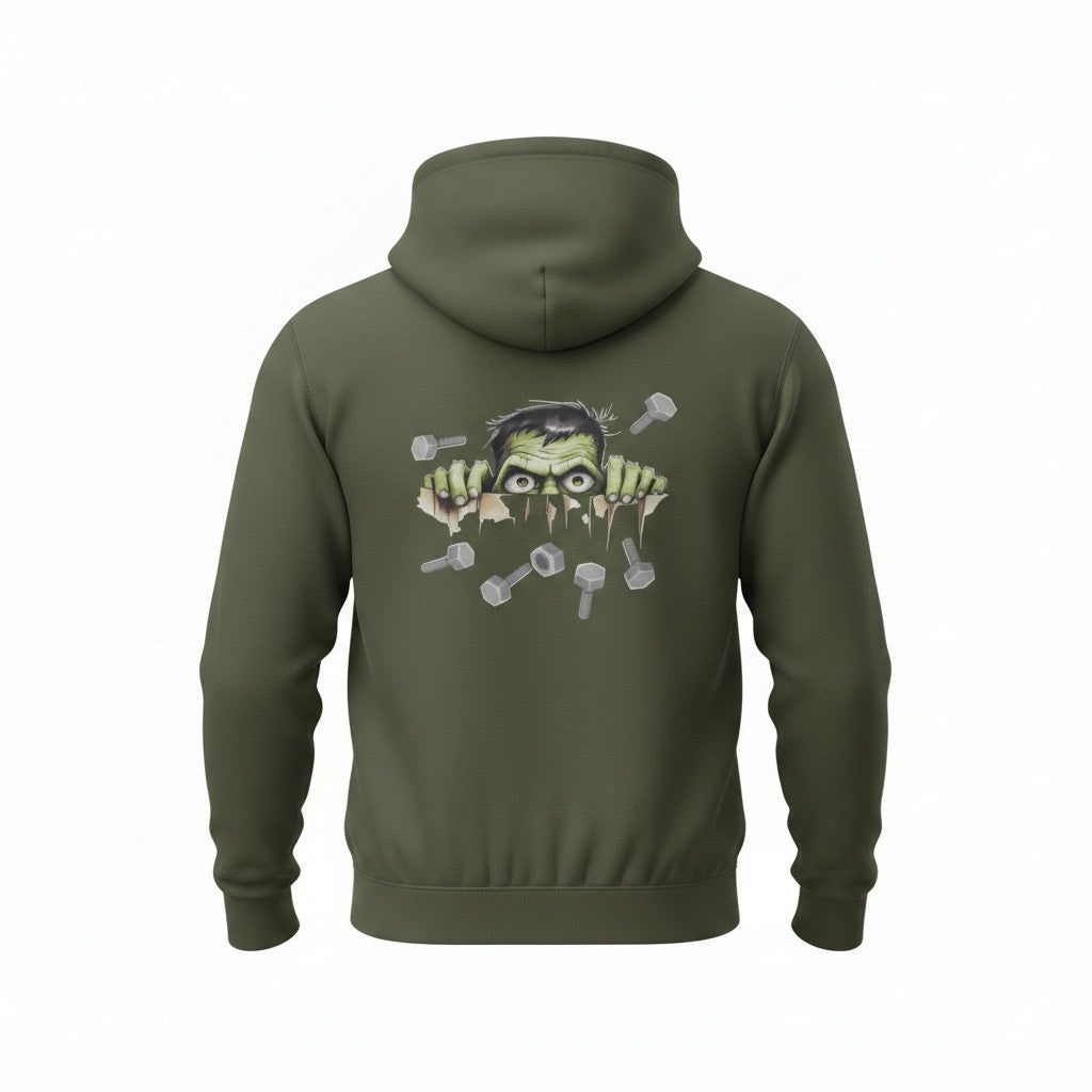 POLERON HOODIE MONSTER VERDE