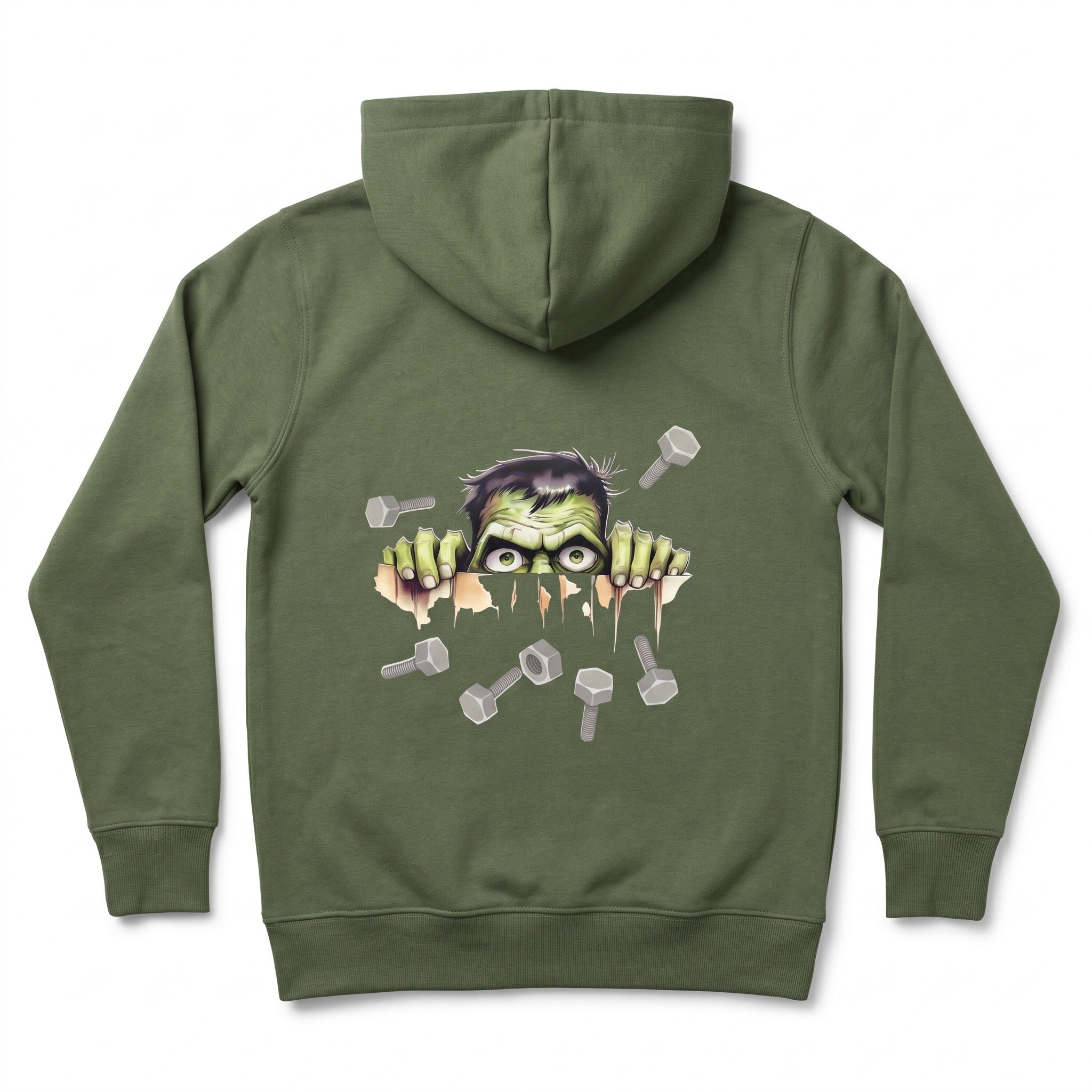 POLERON HOODIE MONSTER VERDE