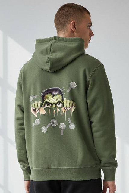 POLERON HOODIE MONSTER VERDE